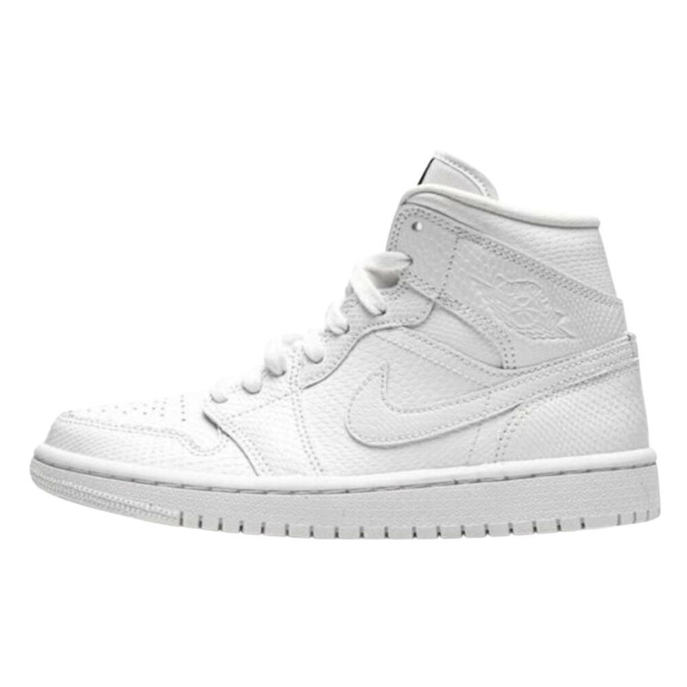 NIKE Air Jordan 1 Mid 'White Snakeskin' Sneakers Size M10.5/W12